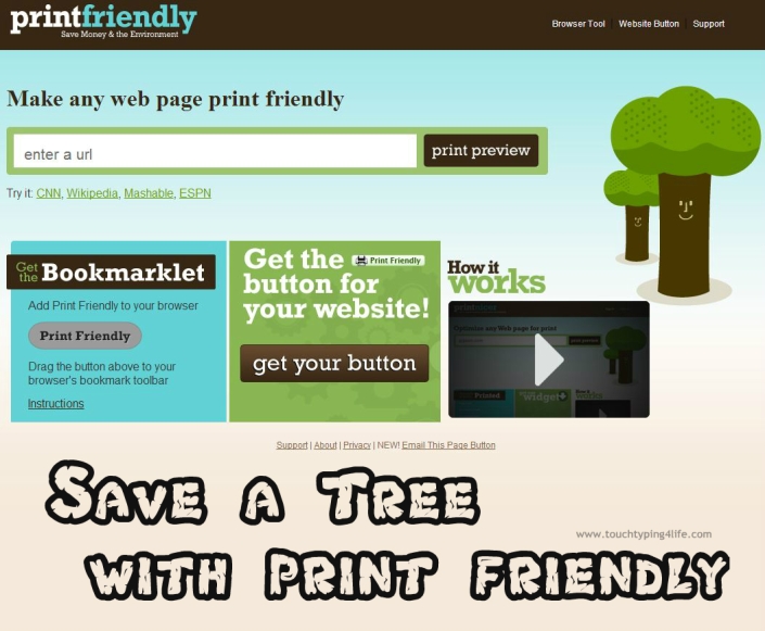 Save a Tree with print friendly Touch Typing 4 Life Qwertynomics